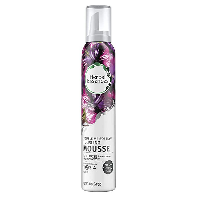 Hair mousse for braids- Herbal Essences Tousle Me Softly Tousling Mousse